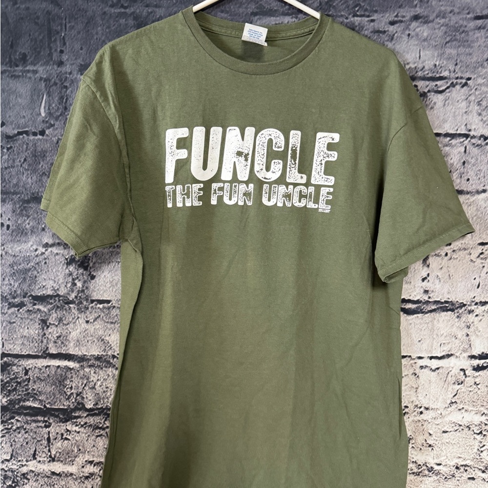 Delta‎ Pro Weight Green Graphic Tee Mens Large Funny Funcle The Fun Uncle Shirt
